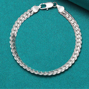 Pulseira Masculina de Prata Noivado Lagosta