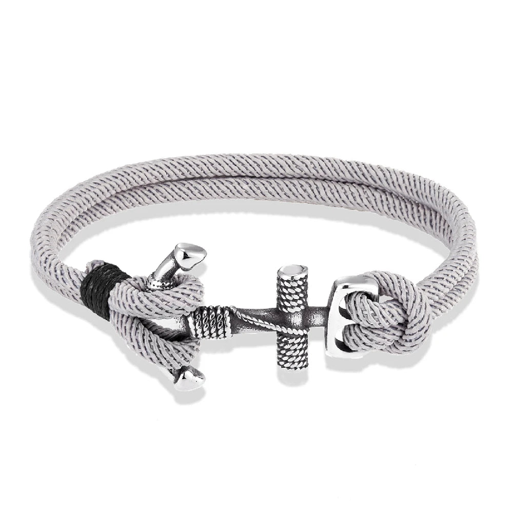 Pulseira Náutica Masculina Vintage The Anchor