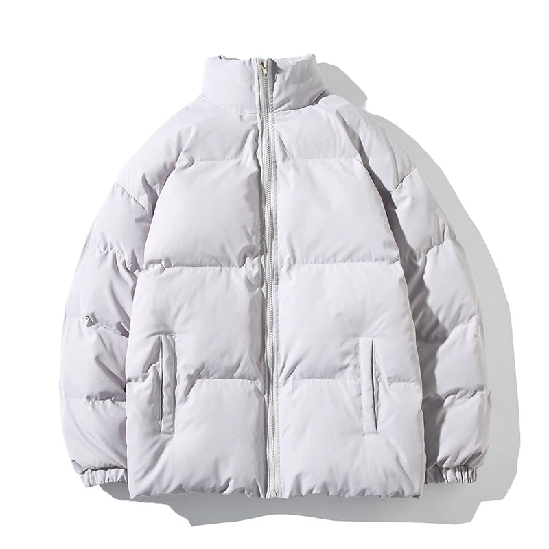 Jaqueta Parka Puffer Masculina Streetwear