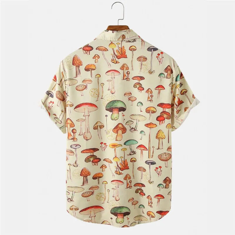 Camisa Masculina Mushrooms