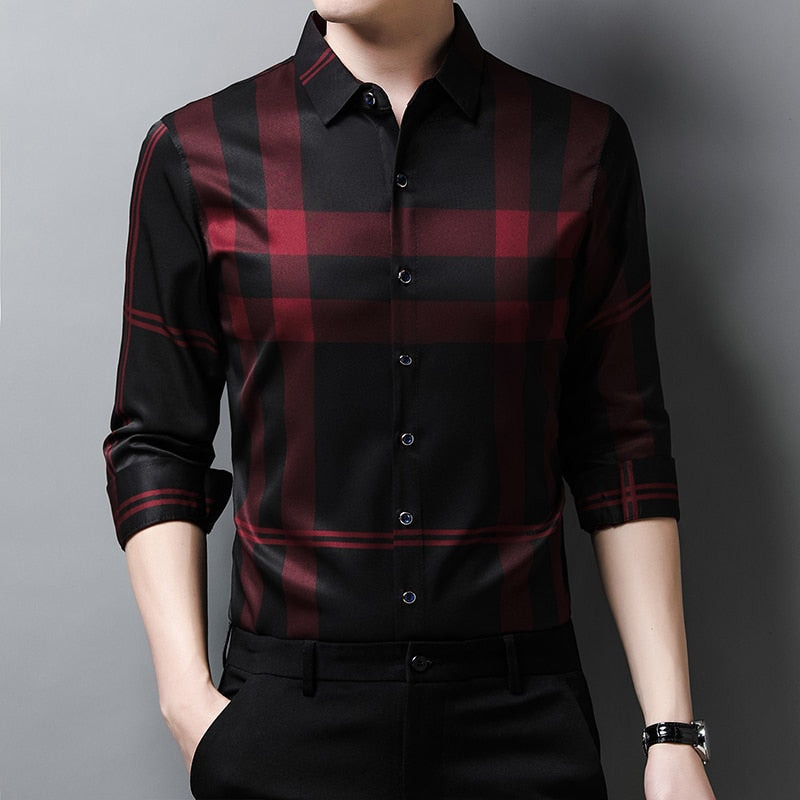 Camisa Masculina Xadrez Slim Fit