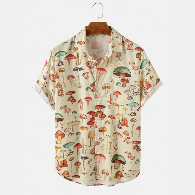 Camisa Masculina Mushrooms