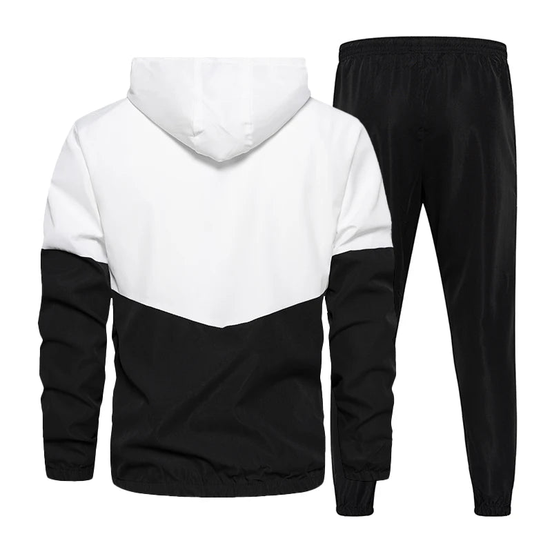 Conjunto Masculino Esportivo Jaqueta e Calça Bicolor