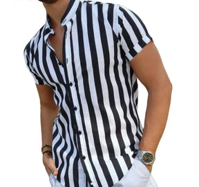 Camisa Manga Curta Listrada Masculina