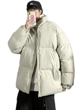 Jaqueta Parka Puffer Masculina Streetwear