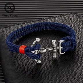 Pulseira Náutica Masculina Vintage The Anchor