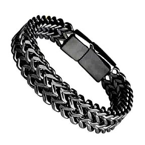 Pulseira Masculina Bully Punk em Aço Inox