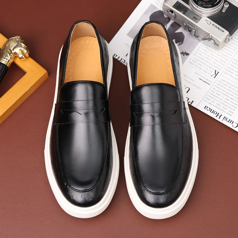 Sapato Mocassim Loafer Masculino de Couro Italy