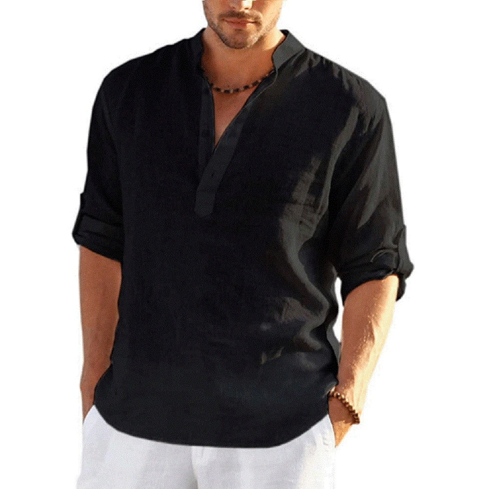 Camisa de Linho Masculina