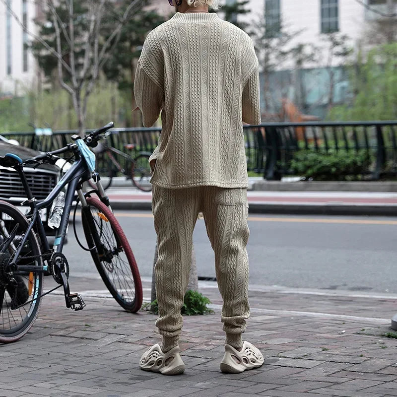 Conjunto de Malha Masculino Suéter e Calça