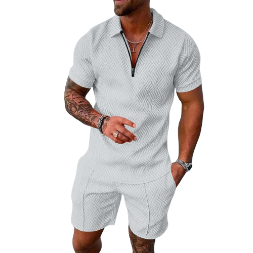 Conjunto Camisa Polo Manga Curta + Shorts Masculino