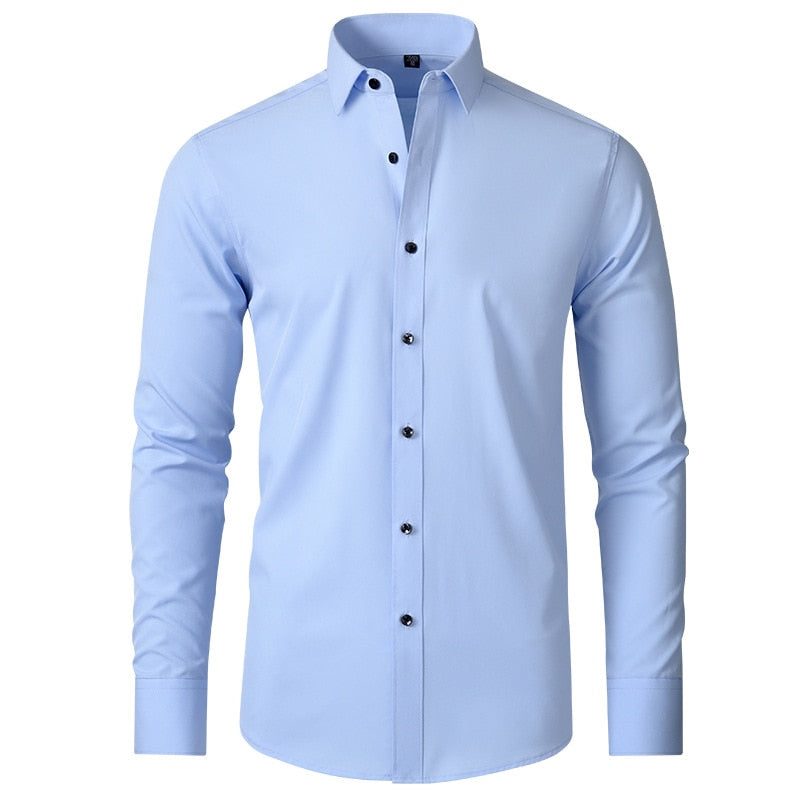 Camisa Social Masculina Elástica