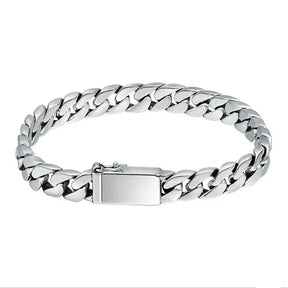 Pulseira de Prata Masculina Grumet Fecho Gaveta