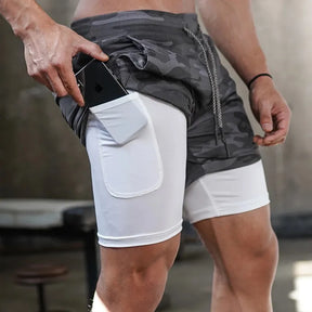 Conjunto 3 Shorts Masculinos de Treino com Bolso Escondido