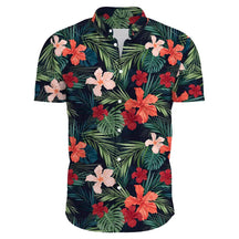 Camisa Estampada com Flores Havaianas Masculina