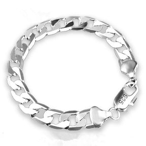 Pulseira Masculina Prata Italiana+ Brinde Exclusivo