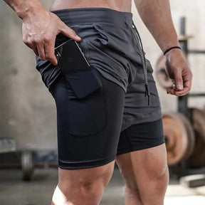 Conjunto 3 Shorts Masculinos de Treino com Bolso Escondido