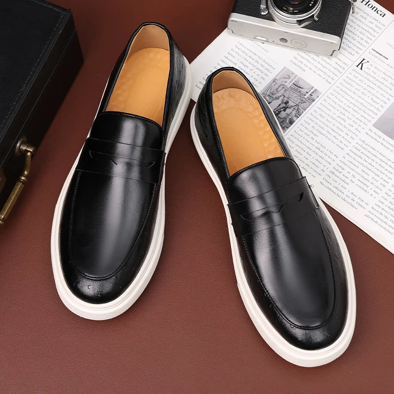 Sapato Mocassim Loafer Masculino de Couro Italy