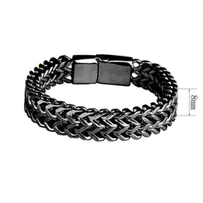 Pulseira Masculina Bully Punk em Aço Inox