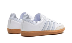 Tênis Adidas Samba OG Feminino "White Halo Blue" Branco / Azul