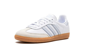 Tênis Adidas Samba OG Feminino "White Halo Blue" Branco / Azul