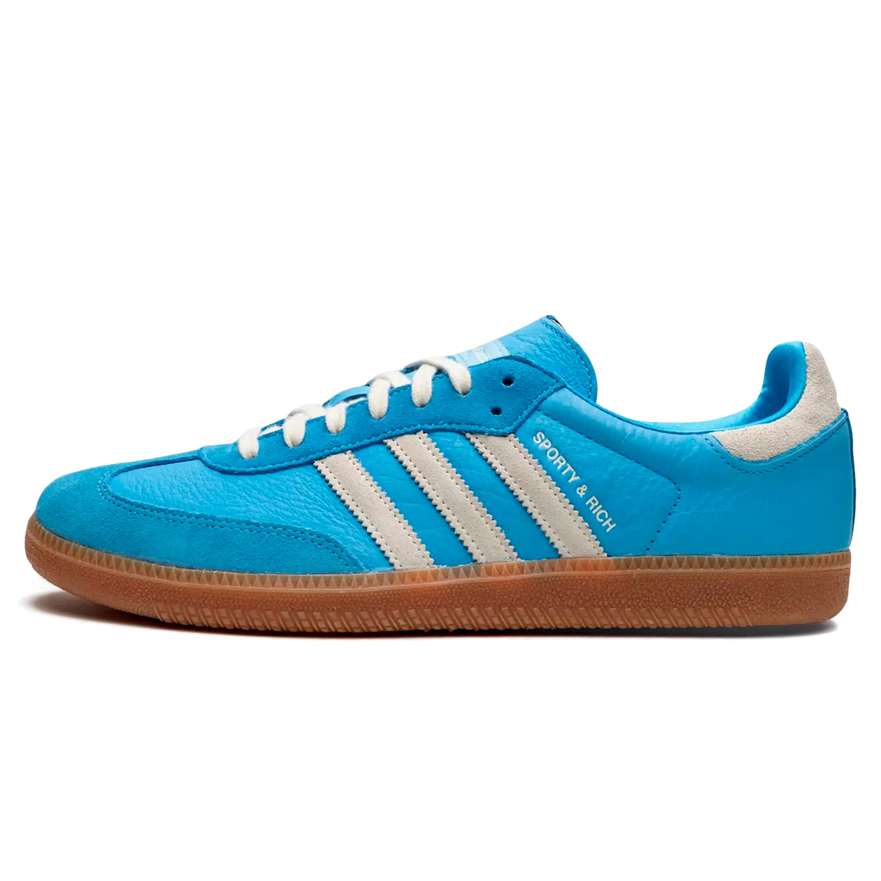 Tênis Adidas Samba OG x Sporty & Rich "Blue Rush" Azul