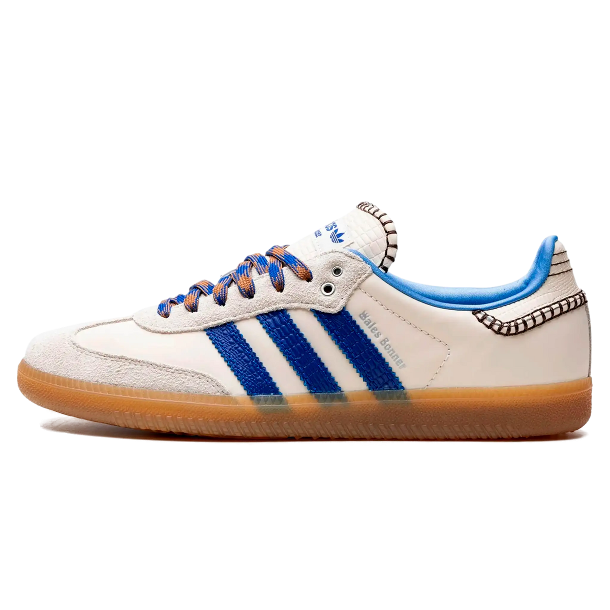 Tênis Adidas Samba x Wales Bonner "Wonder Clay Royal Blue" Creme / Azul